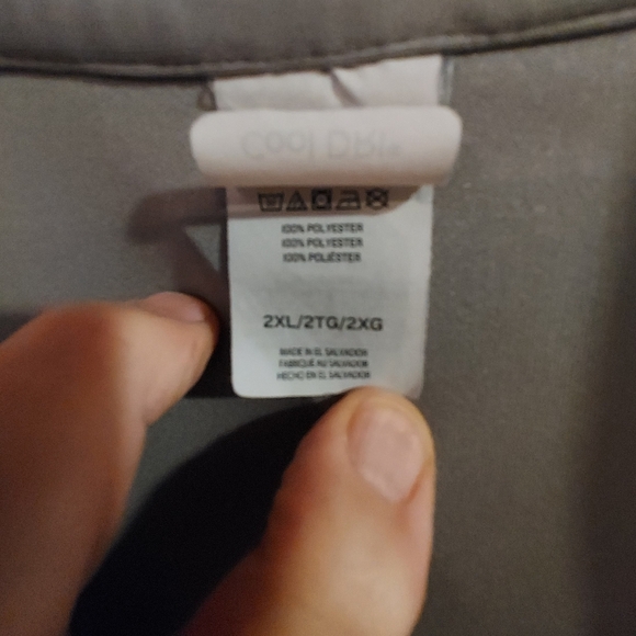 Hanes - Sport Cool Dri - Men's Size 2XL - Performance Polo Golf Shirt - Tan. - Picture 4 of 7